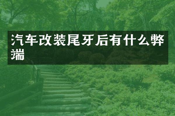 汽车改装尾牙后有什么弊端