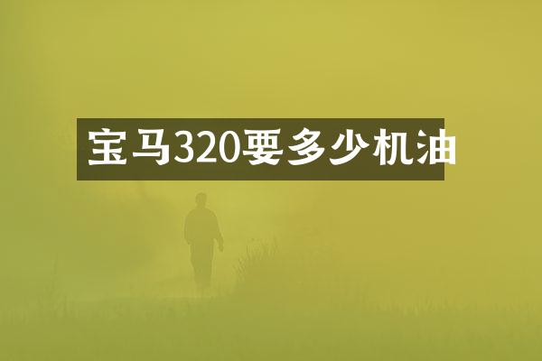 宝马320要多少机油