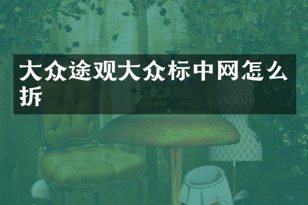大众途观大众标中网怎么拆