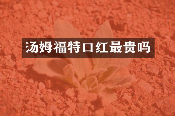 汤姆福特口红最贵吗
