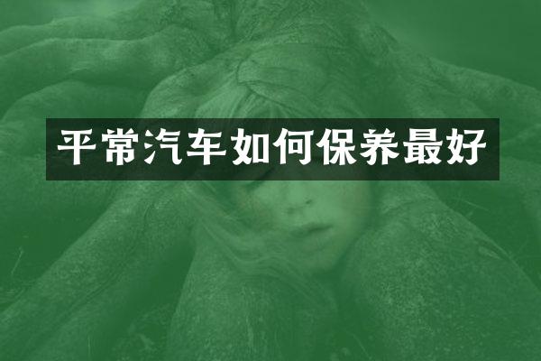 平常汽车如何保养最好