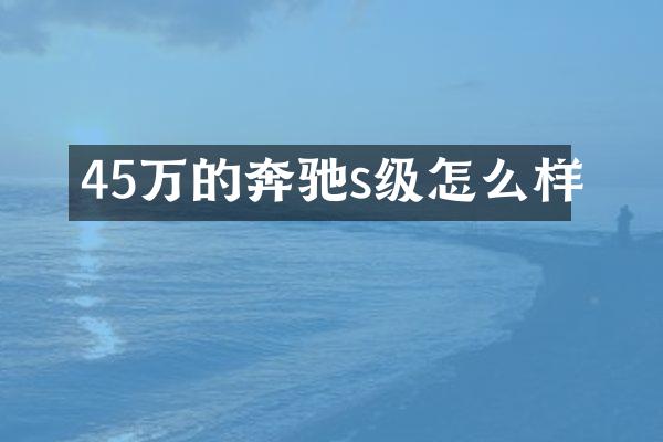 45万的奔驰s级怎么样