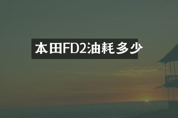 本田FD2油耗多少