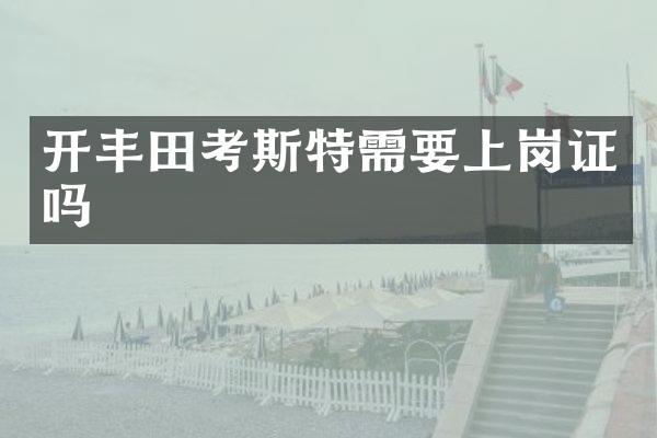 开丰田考斯特需要上岗证吗
