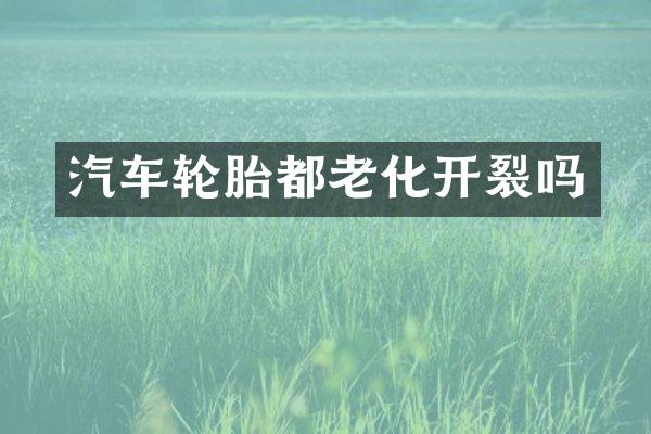 汽车轮胎都老化开裂吗