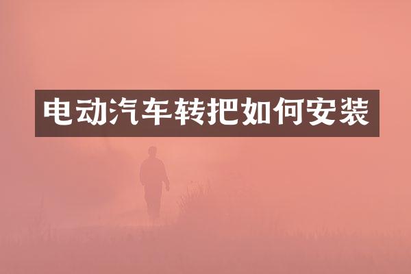 电动汽车转把如何安装