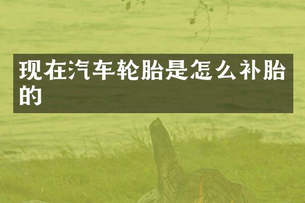 现在汽车轮胎是怎么补胎的