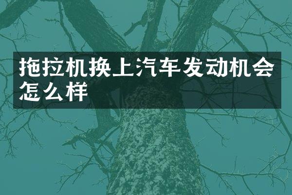 拖拉机换上汽车发动机会怎么样