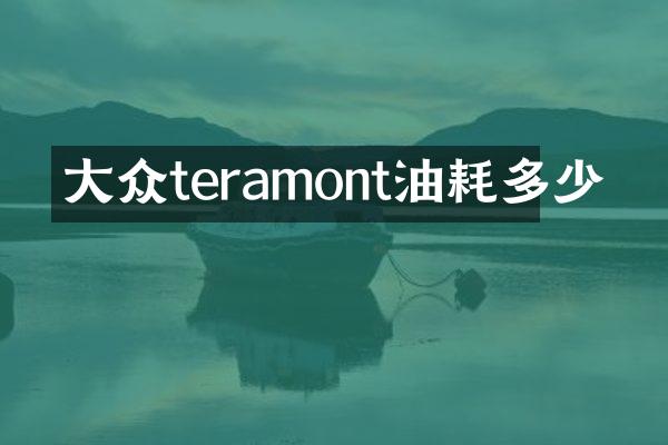 大众teramont油耗多少