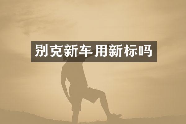 别克新车用新标吗