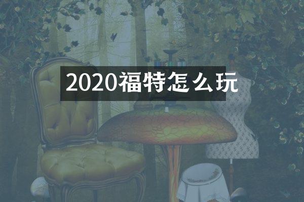 2020福特怎么玩