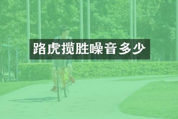 路虎揽胜噪音多少