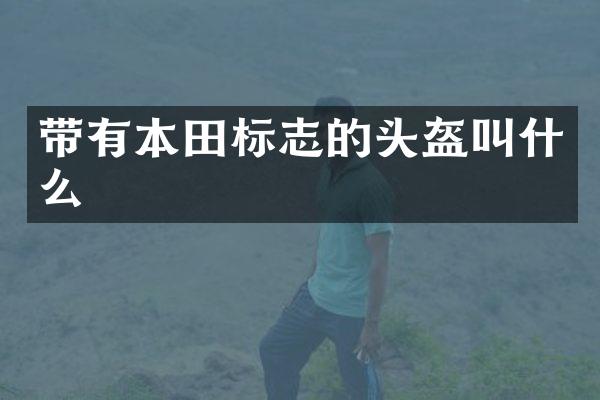 带有本田标志的头盔叫什么