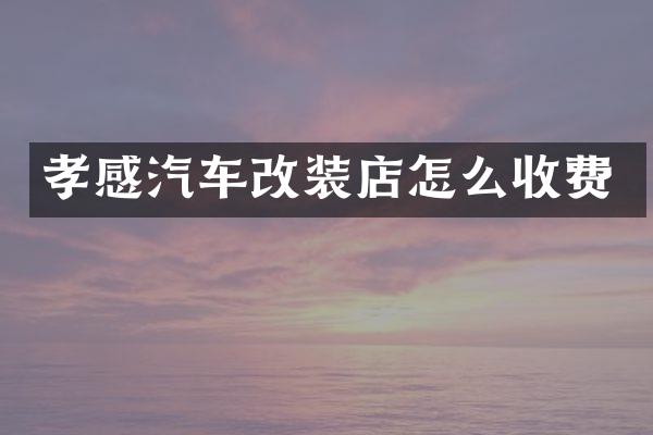 孝感汽车改装店怎么收费