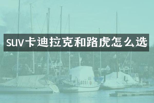 suv卡迪拉克和路虎怎么选