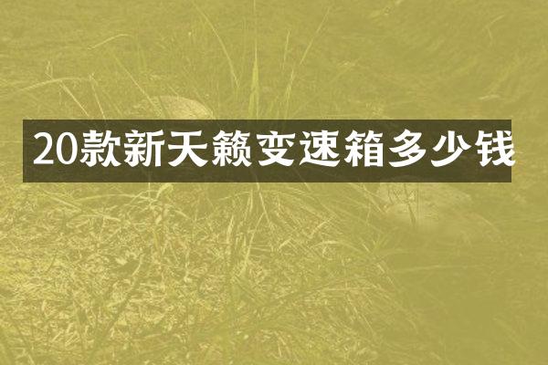 20款新天籁变速箱多少钱