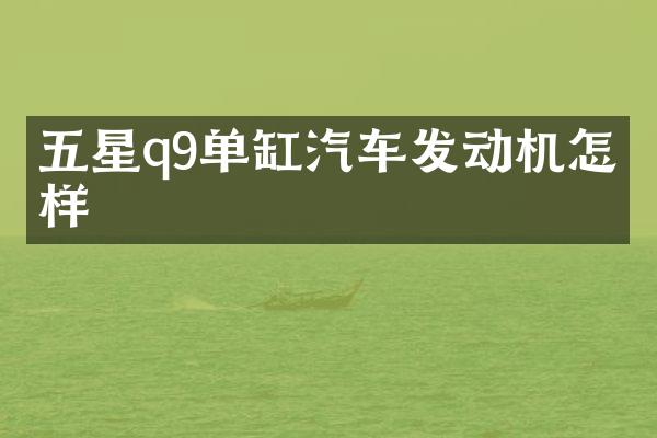 五星q9单缸汽车发动机怎么样