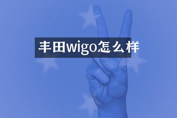 丰田wigo怎么样