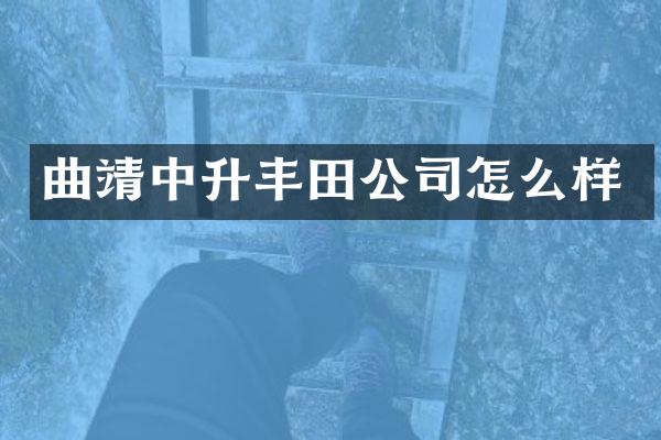 曲靖中升丰田公司怎么样