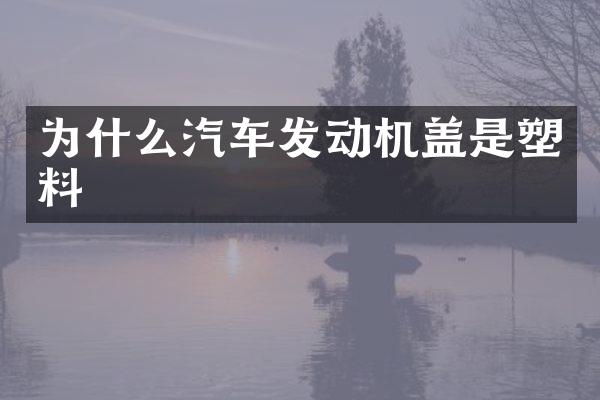 为什么汽车发动机盖是塑料