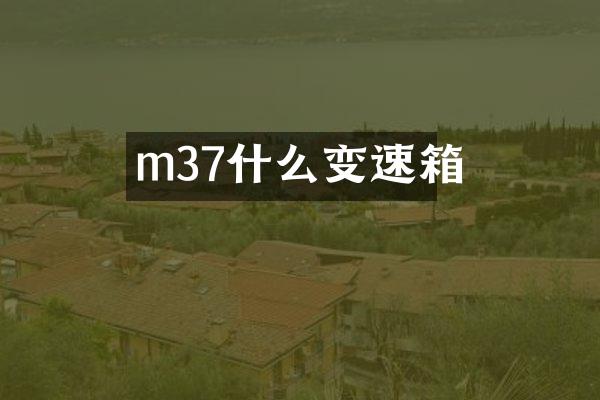 m37什么变速箱