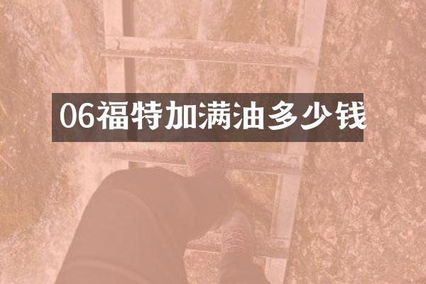 06福特加满油多少钱