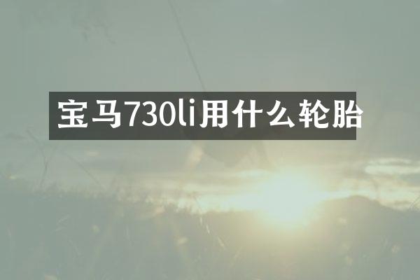 宝马730li用什么轮胎