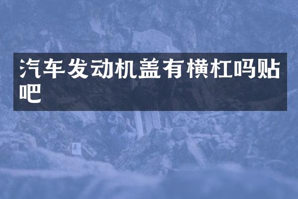 汽车发动机盖有横杠吗贴吧