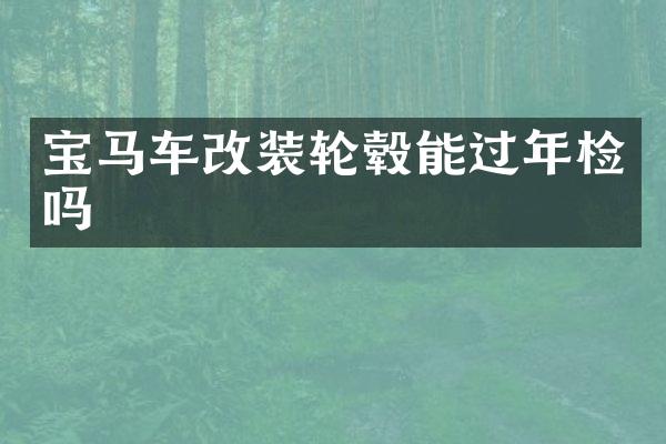 宝马车改装轮毂能过年检吗