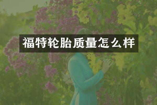 福特轮胎质量怎么样