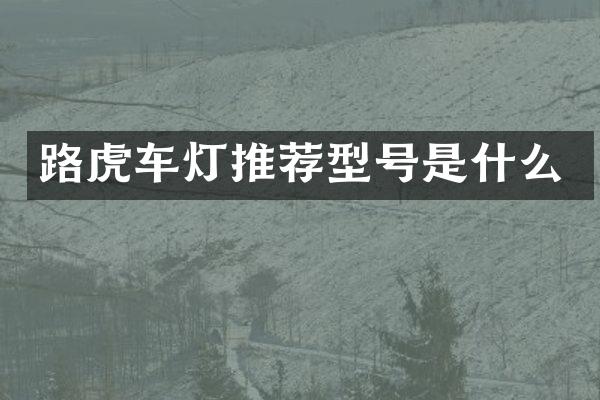 路虎车灯推荐型号是什么