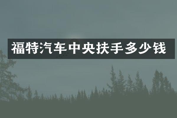 福特汽车中央扶手多少钱