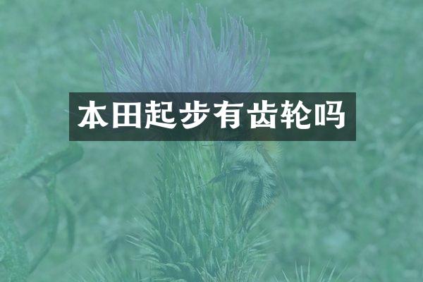 本田起步有齿轮吗