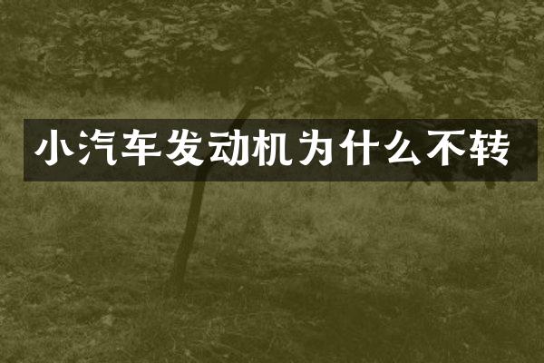 小汽车发动机为什么不转