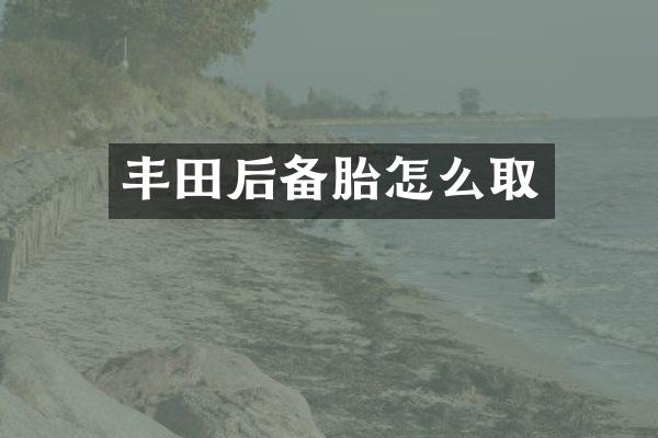 丰田后备胎怎么取