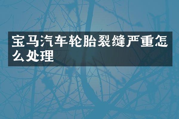 宝马汽车轮胎裂缝严重怎么处理