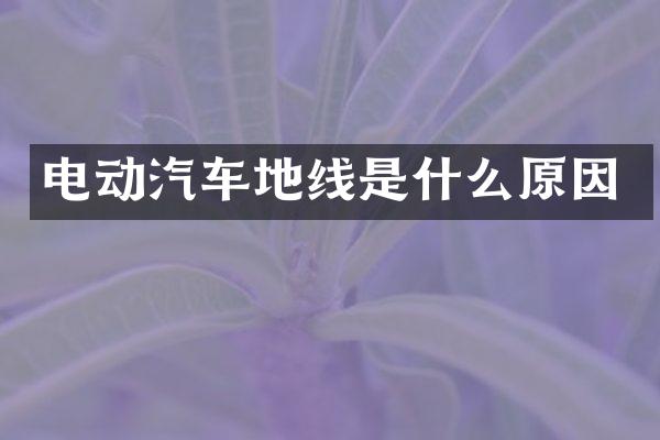 电动汽车地线是什么原因