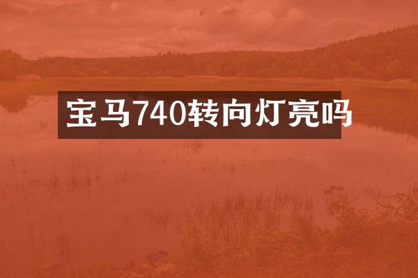 宝马740转向灯亮吗