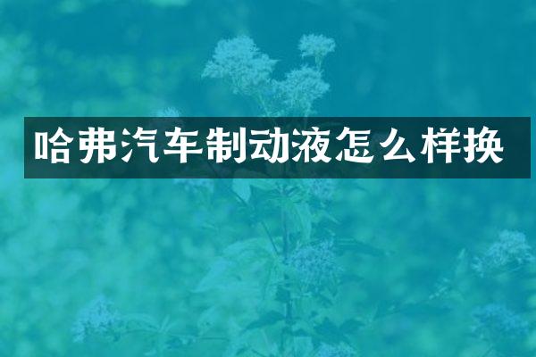 哈弗汽车制动液怎么样换