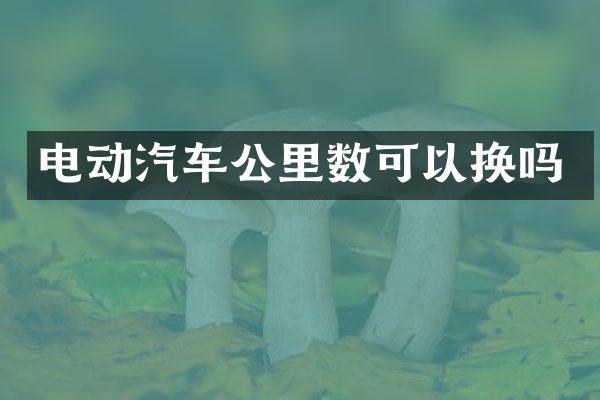 电动汽车公里数可以换吗