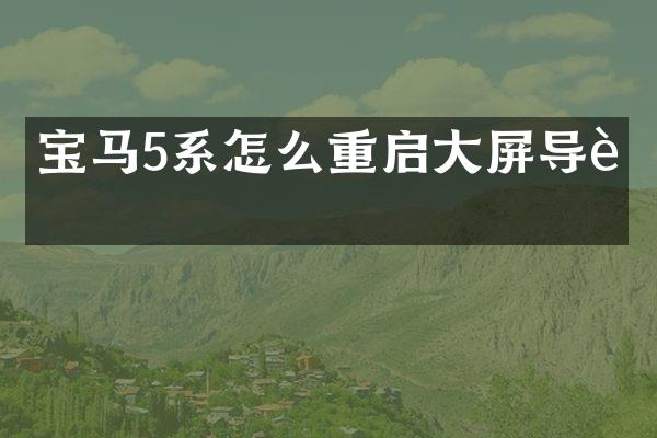 宝马5系怎么重启大屏导航