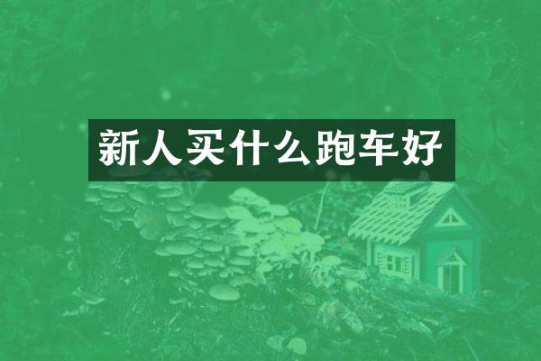 新人跑车好