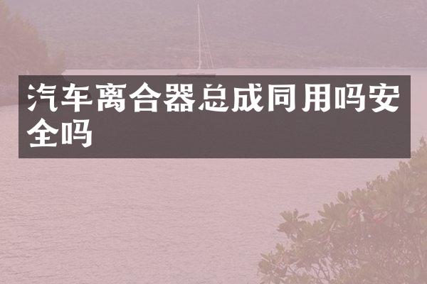 汽车离合器总成同用吗安全吗