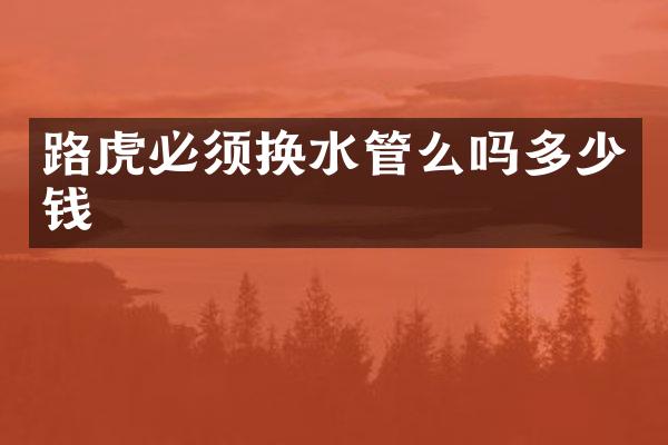 路虎必须换水管么吗多少钱