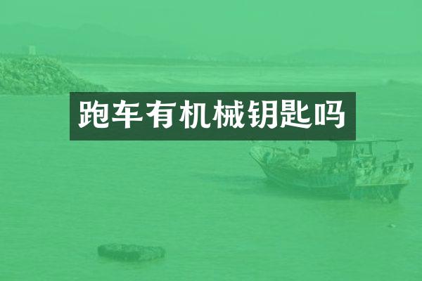 跑车有机械钥匙吗