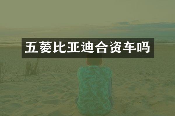 五菱比亚迪合资车吗