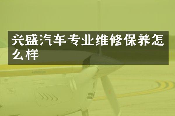 兴盛汽车专业维修保养怎么样