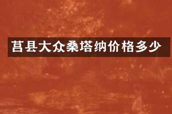 莒县大众桑塔纳价格多少