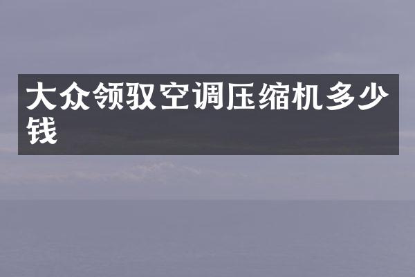 大众领驭空调压缩机多少钱