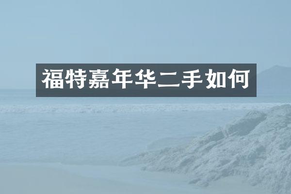 福特嘉年华二手如何